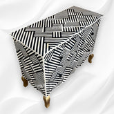 Optical Estelle Bone Inlay 2 Drawer Chest Black 1